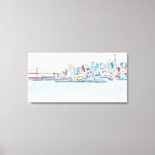 Panoramic San Franciso, CA Canvas Print