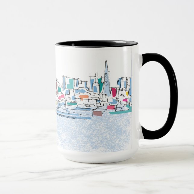 Panoramic San Franciso, CA Mug (Right)