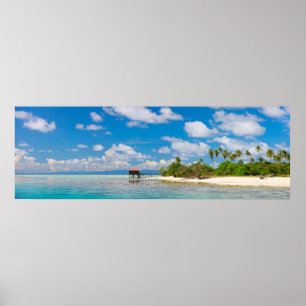 Panoramic seascape poster