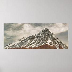 Panoramic snowy andes mountains landscape, ushuaia poster