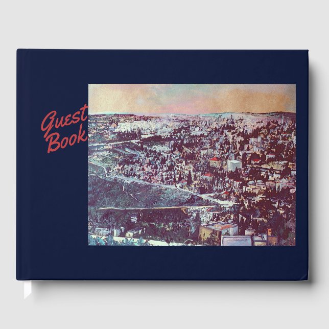 Panoramic Splendour of Jerusalem Guest Book (Front)