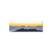 Panoramic sunrise at Haleakala on wrapped canvas