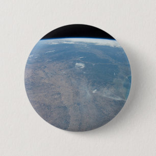 Panoramic Texas And The Gulf Of Mexico 6 Cm Round Badge