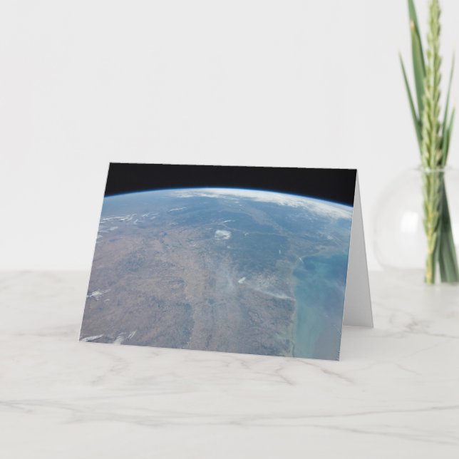 Panoramic Texas And The Gulf Of Mexico Card (Front)