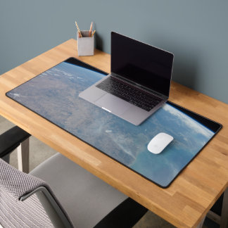Panoramic Texas And The Gulf Of Mexico Desk Mat