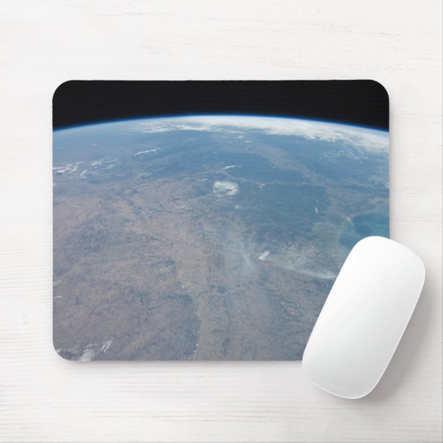 Panoramic Texas And The Gulf Of Mexico Mouse Mat (With Mouse)