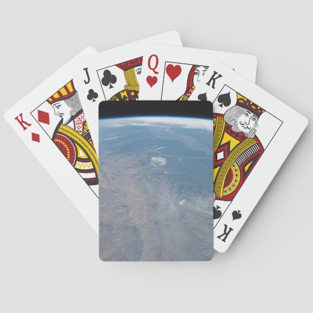 Panoramic Texas And The Gulf Of Mexico Playing Cards (Back)