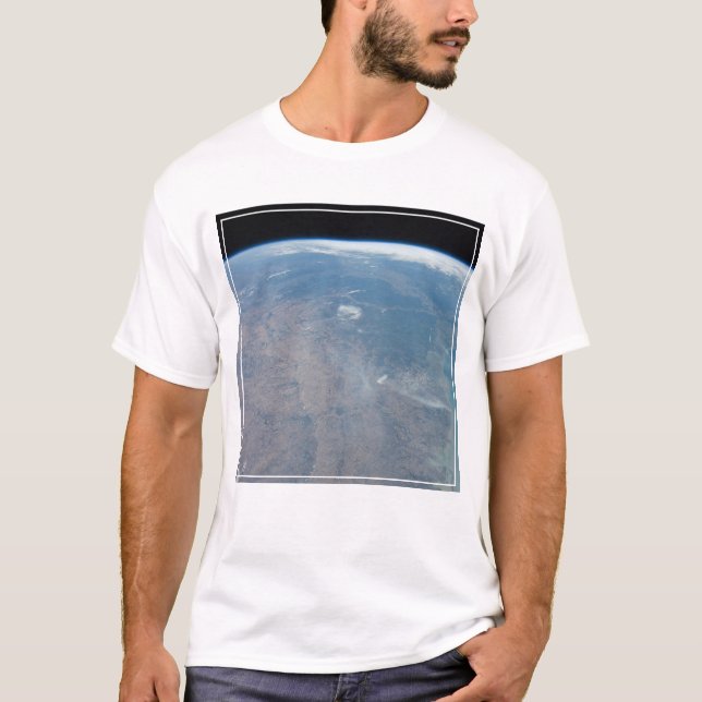 Panoramic Texas And The Gulf Of Mexico T-Shirt (Front)