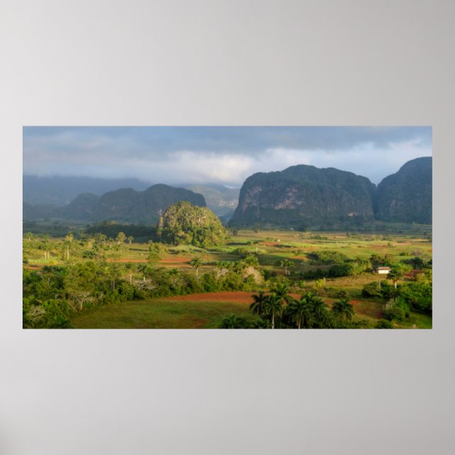 Panoramic valley landscape, Cuba Poster (Front)