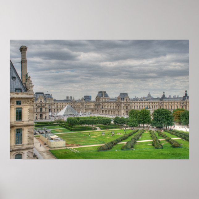 Panoramic view Musee du Louvre Poster (Front)