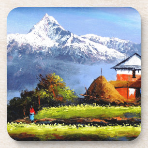 Panoramic View Of Beautiful Everest Mountain Coaster