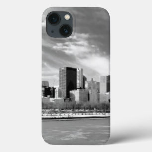 Panoramic view of Chicago skyline in winter iPhone 13 Case