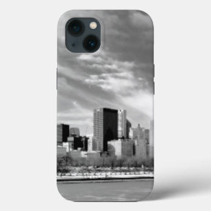 Panoramic view of Chicago skyline in winter iPhone 13 Case