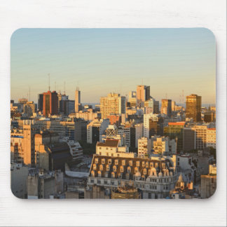 Panoramic View Of Cityscape At Dusk Mouse Mat