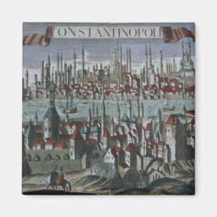 Panoramic view of Constantinople, late 18th centur Magnet