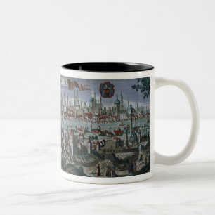 Panoramic view of Constantinople, late 18th centur Two-Tone Coffee Mug