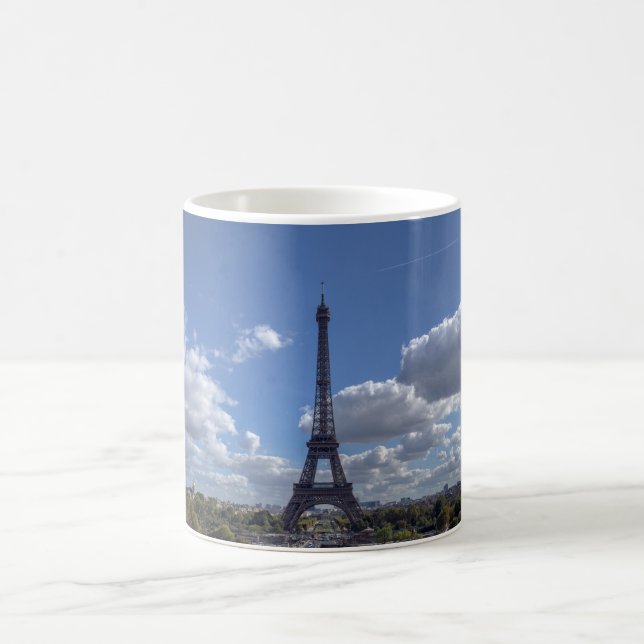 Panoramic view of Eiffel tower - Paris Coffee Mug (Center)