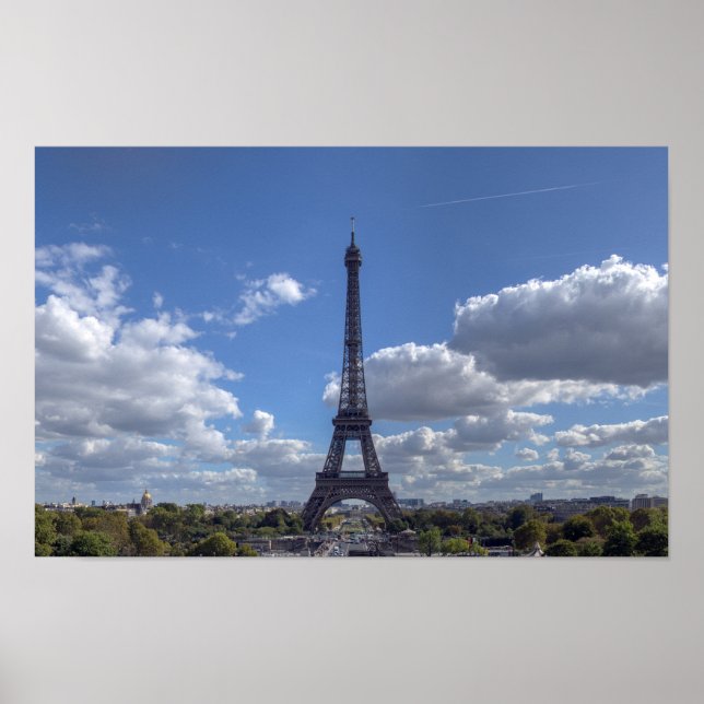 Panoramic view of Eiffel tower - Paris Poster (Front)