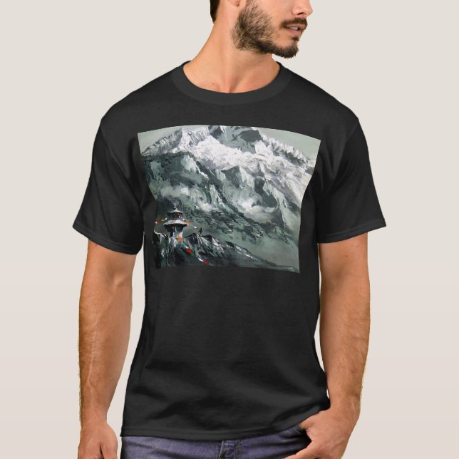 Panoramic View Of Everest Base Camp T-Shirt (Front)