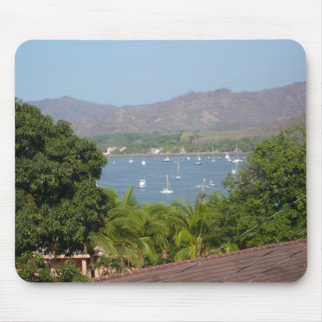 Panoramic View of Flamingo Beach, Costa Rica Mouse Mat (Front)