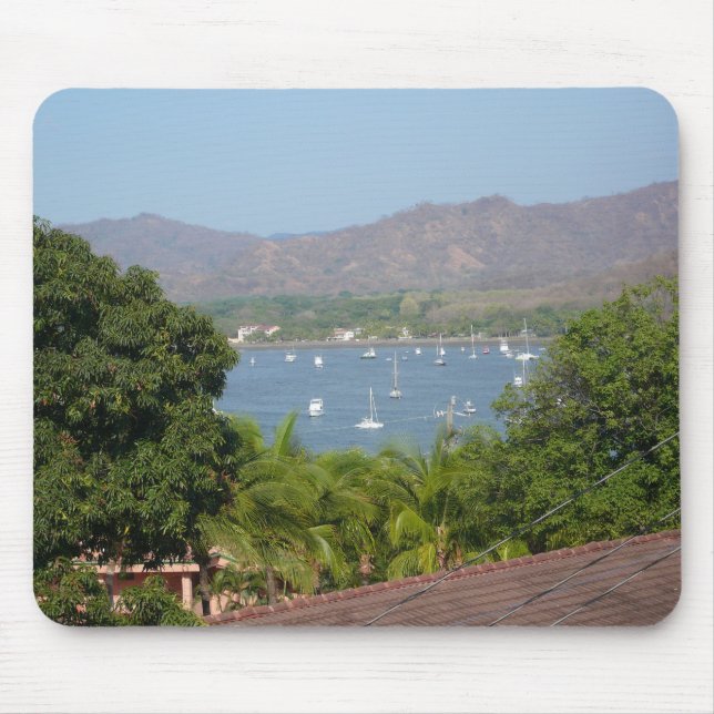 Panoramic View of Flamingo Beach, Costa Rica Mouse Mat (Front)