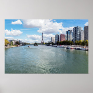 Panoramic view of Front de Seine - Paris, France Poster
