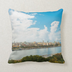 Panoramic View Of Havana, Cuba Cushion