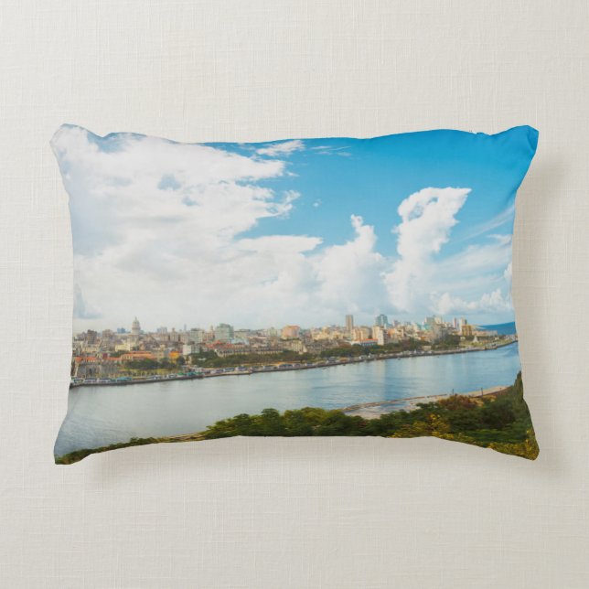 Panoramic View Of Havana, Cuba Decorative Cushion (Front)