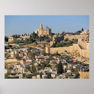 Panoramic View of Jerusalem in Israel Poster