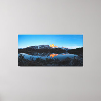Panoramic View Of Lake Capri, Patagonia Canvas Print