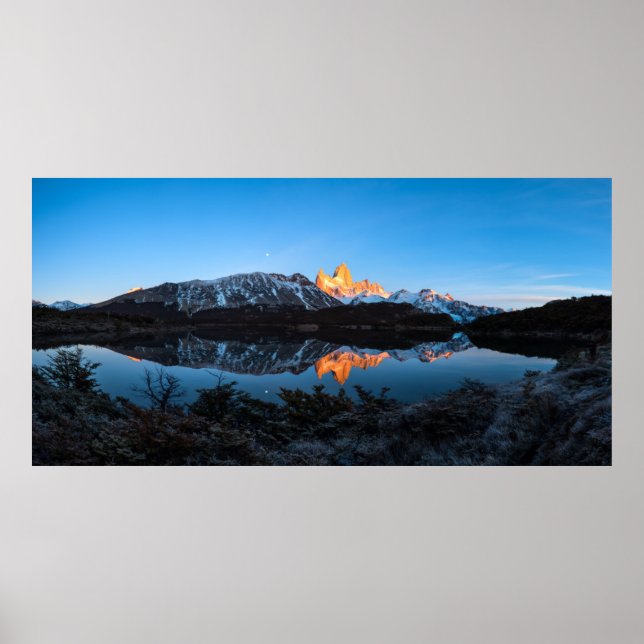 Panoramic View Of Lake Capri, Patagonia Poster (Front)
