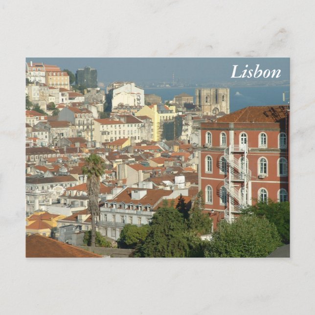 Panoramic view of Lisbon Postcard (Front)