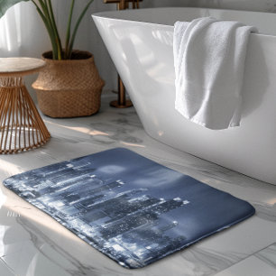 Panoramic View of Manhattan New-York City Bath Mat