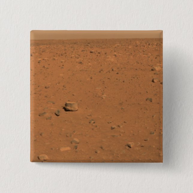 Panoramic view of Mars 10 15 Cm Square Badge (Front)
