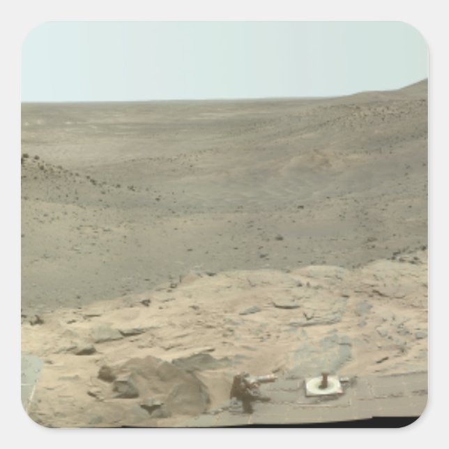 Panoramic view of Mars 2 Square Sticker (Front)