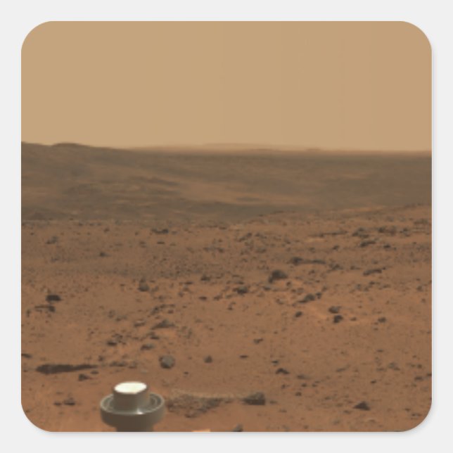 Panoramic view of Mars 4 Square Sticker (Front)