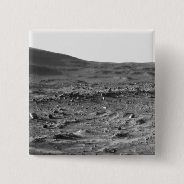 Panoramic view of Mars 6 15 Cm Square Badge (Front)
