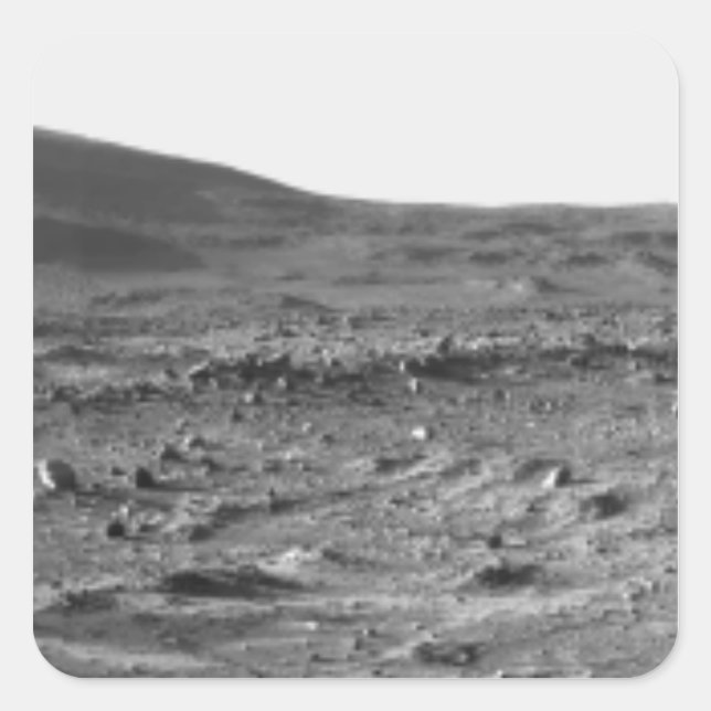Panoramic view of Mars 6 Square Sticker (Front)