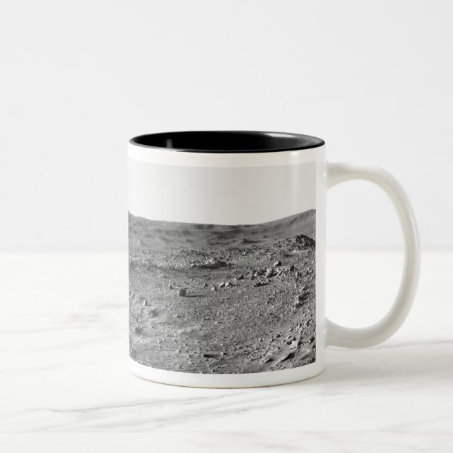 Panoramic view of Mars 6 Two-Tone Coffee Mug (Right)