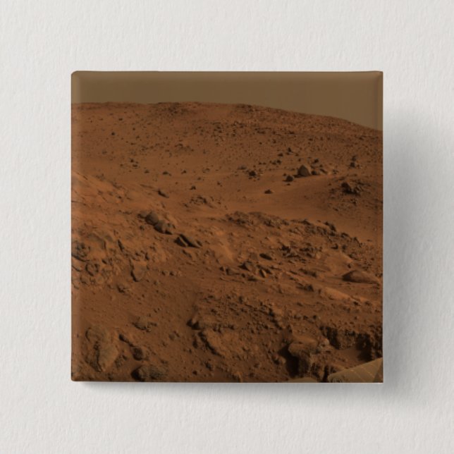 Panoramic view of Mars 7 15 Cm Square Badge (Front)