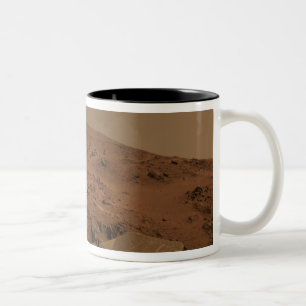 Panoramic view of Mars 7 Two-Tone Coffee Mug