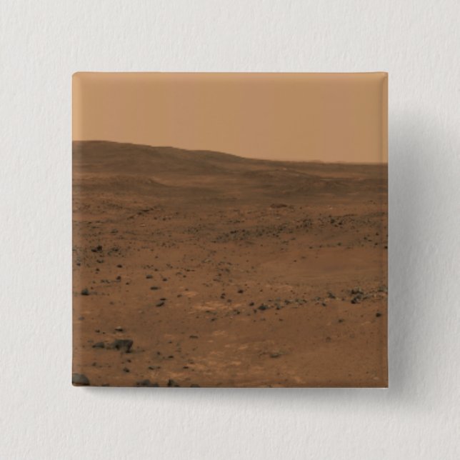 Panoramic view of Mars 8 15 Cm Square Badge (Front)