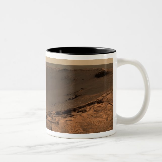 Panoramic view of Mars 9 Two-Tone Coffee Mug (Right)