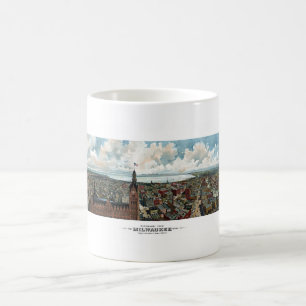 Panoramic View Of Milwaukee Wisconsin Coffee Mug