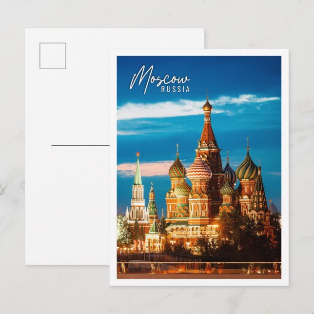 Panoramic view of Moscow Russia landmark Postcard (Front/Back)