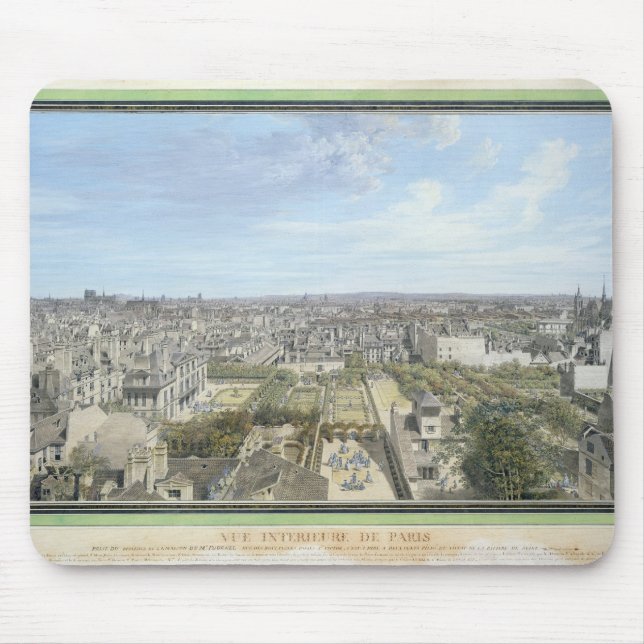 Panoramic View of Paris Towards the North, 1786 Mouse Mat (Front)