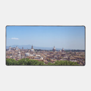 Panoramic view of Rome from Castel Sant'Angelo Desk Mat