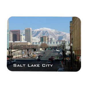 Panoramic View of Salt Lake City Magnet