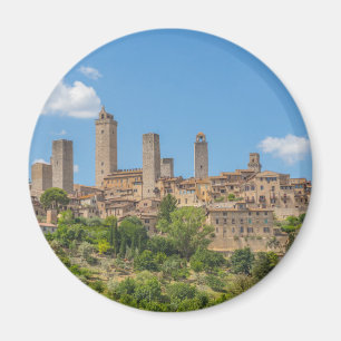 Panoramic view of San Gimignano Tuscany Italy Magnet