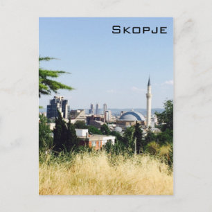 Panoramic View of Skopje Postcard